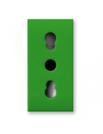PRESA BIPASSO 2P+T VERDE S44 1M