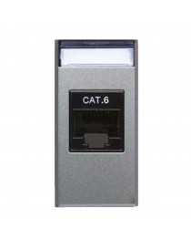 RJ45 SOCKET, CAT.6 UTP CABLE AVE ALLUMIA 1M