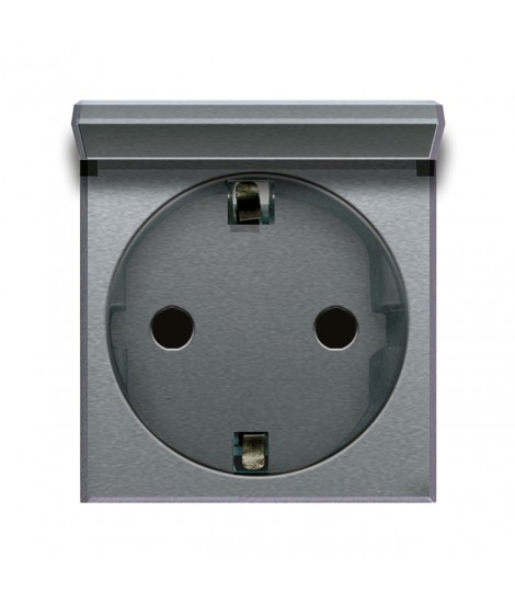SCHUKO 2P+T SOCKET 16A+SPOR ALLUM.2M