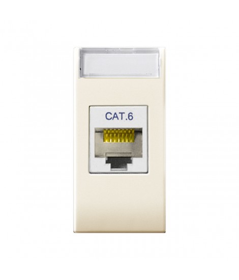 RJ45 SOCKET, CAT.6 UTP CABLE AVE CLASS 1MOD