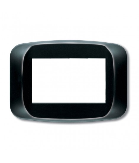 PLACCA BANQ.TECNOP. 4M. NERO LUCIDO