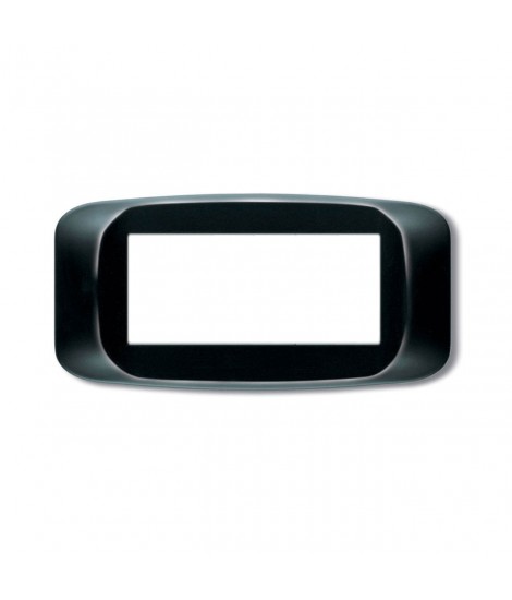 PLACCA BANQ.TECNOP. 6M. NERO LUCIDO