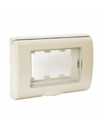 IP55 PLATE WITH 3M MEMBRANE. Blanc