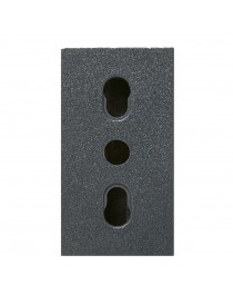 OUTLET POLISICUR 2X10/16A+E NOIR