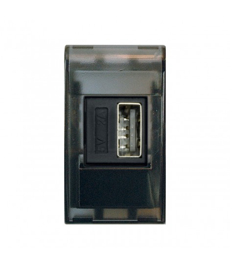 CARICATORE USB UNIVERS. 2A NOIR 1M