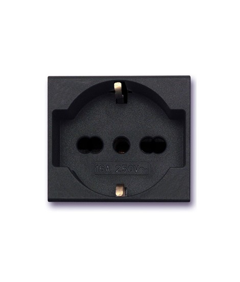 STECKDOSE UNEL BYPASS 2P+T 10/16A NOIR