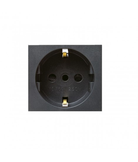 PRESA SCHUKO P30 2P+T 16A NOIR