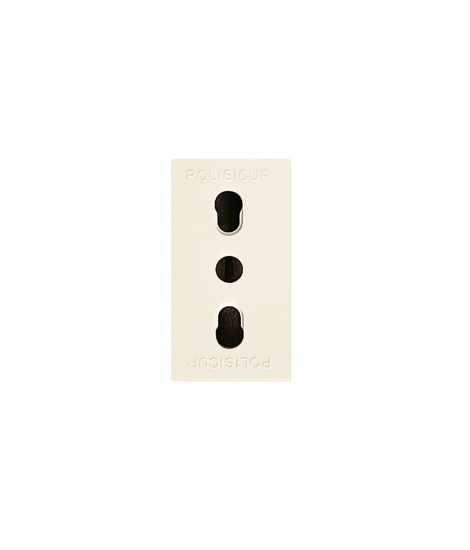 PRESA POLISICUR 2X10/16A+T BLANC