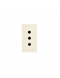 OUTLET SICURAVE 2X10A+T BLANC