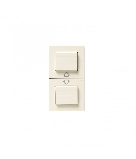 DOUBLE BUTTON NA WITH ARROWS BLANC