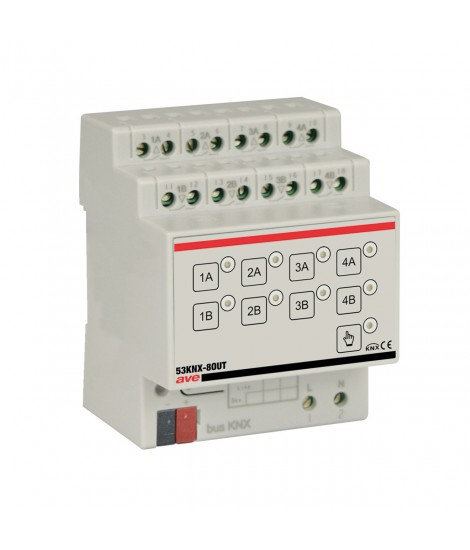 ATTUATORE KNX 8/4CH LUCI/TAPP 4 DIN
