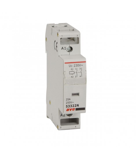 CONTATTORE 2P 25A 2NA T.B. 230V 1M
