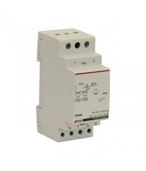 TRASF.VNP 230V VNS 12/24V PN10VA 2M