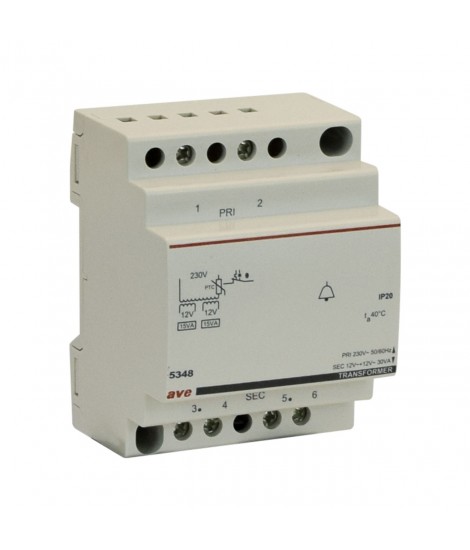 TRASF.VNP 230V VNS 12/24V PN30VA 4M